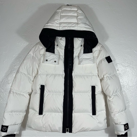 MOOSE KNUCKLES Gataga 650 Fill Power Down Puffer Jacket - White Sz - Small $895 - Picture 4 of 15